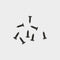 Mini Micro Small Deck Screws x 8: Black