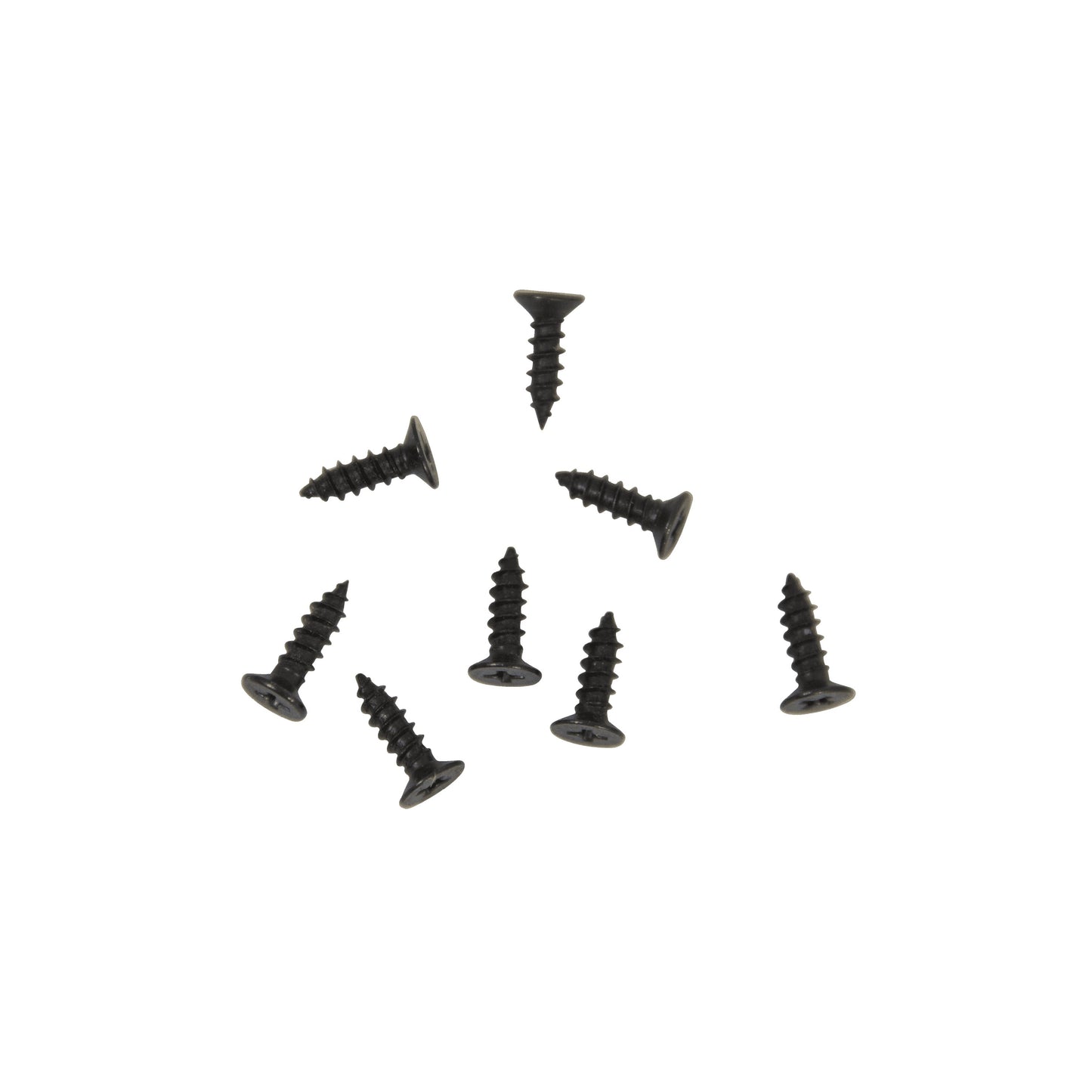 Mini Micro Small Deck Screws x 8: Black