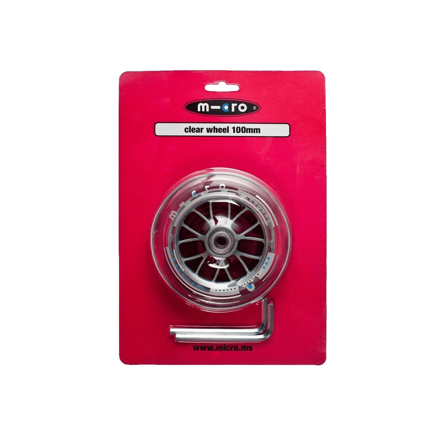 Micro Sprite & Original Kickboard Rear Wheel: Clear
