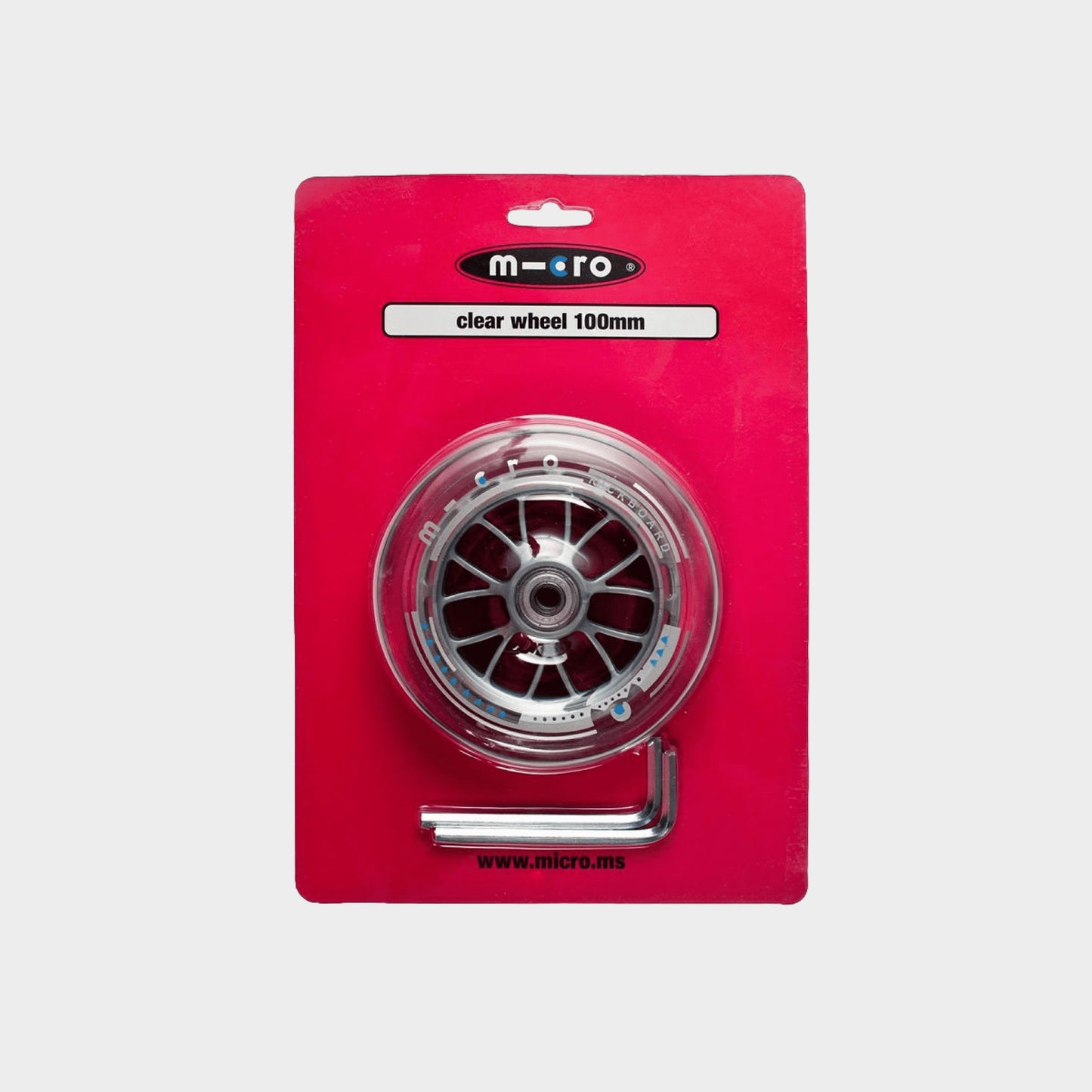 Micro Sprite & Original Kickboard Rear Wheel: Clear 100mm