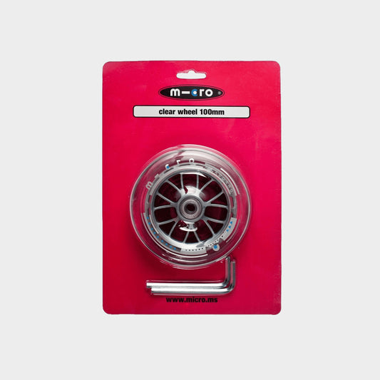 Micro Sprite & Original Kickboard Rear Wheel: Clear 100mm