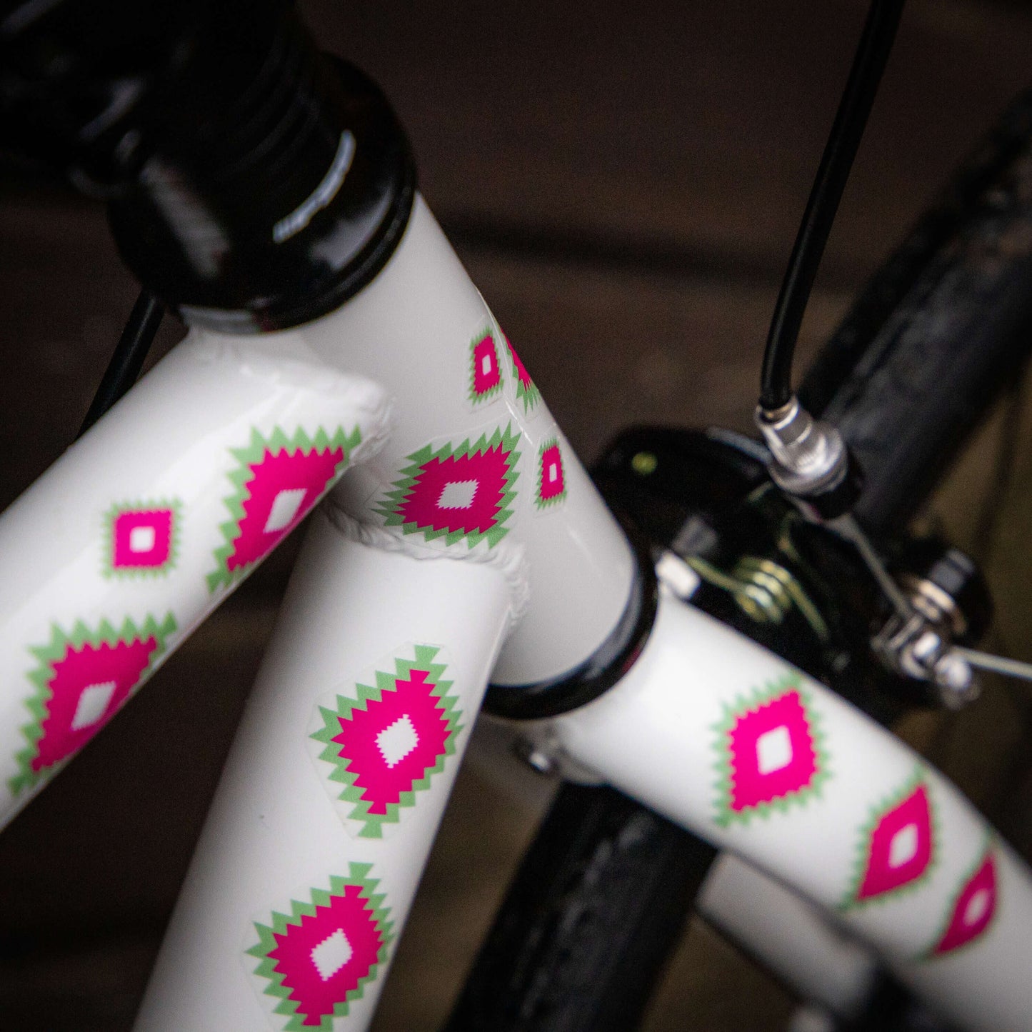 Scooter, Bike and Accessory Stickers Pack of 48 Stickers: Pink Print