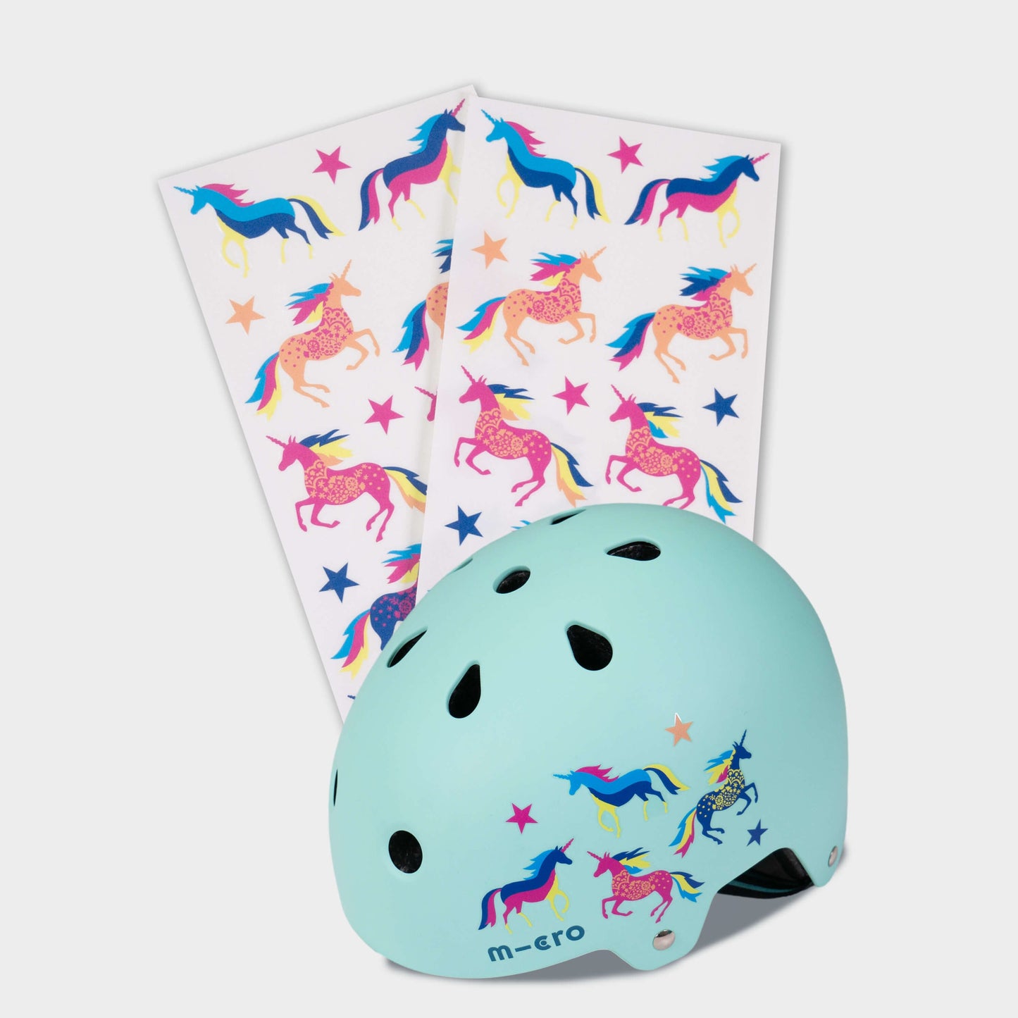 Scooter, Bike and Accessory Stickers Pack of 34 Stickers: Unicorn