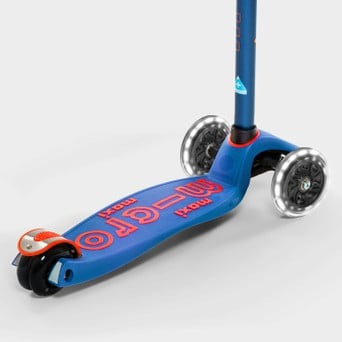Micro DELUXE LED Scooter: Blue Micro Scooters