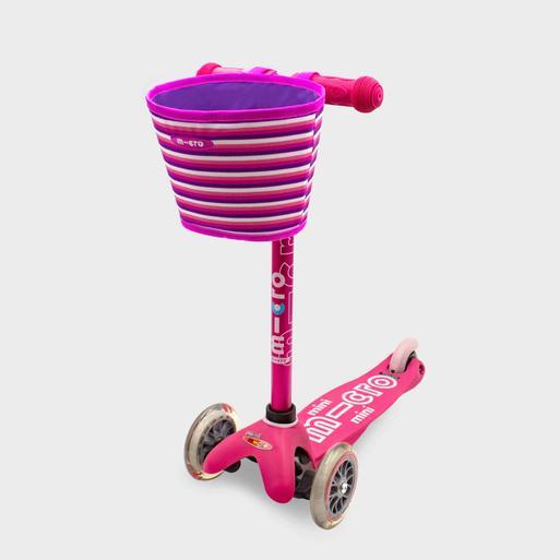 Micro scooter store basket pink